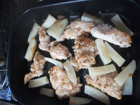 鶏むね肉とじゃがいものハーブソルトのパン粉焼き